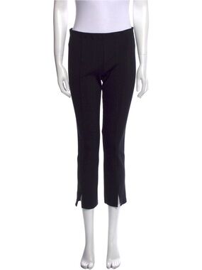 The Row Black Cropped Slim Ankle Pants